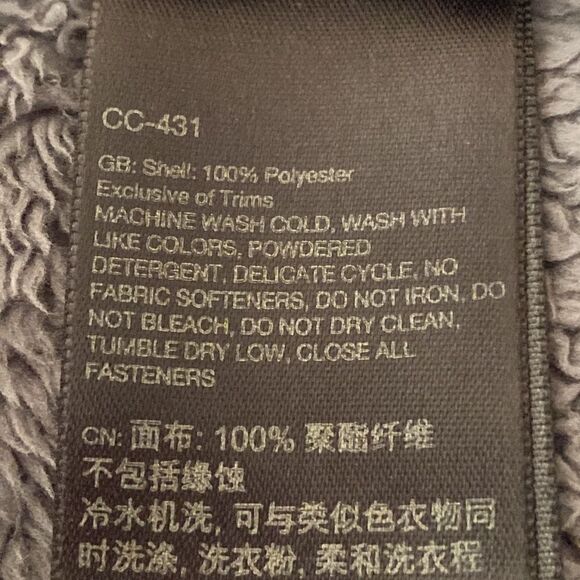 MARMOT fuzzy high neck full zip jacket M/M - Picture 10 of 10